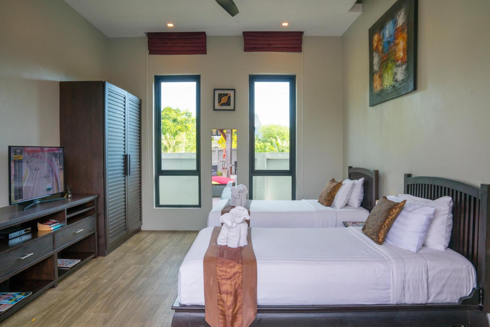 Narintara Private Pool Villas - Free Tuk-Tuk Service To The Beach! Ao Nang Luaran gambar